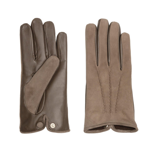 Men's nappa touch and suede 3S gloves cashmere lined