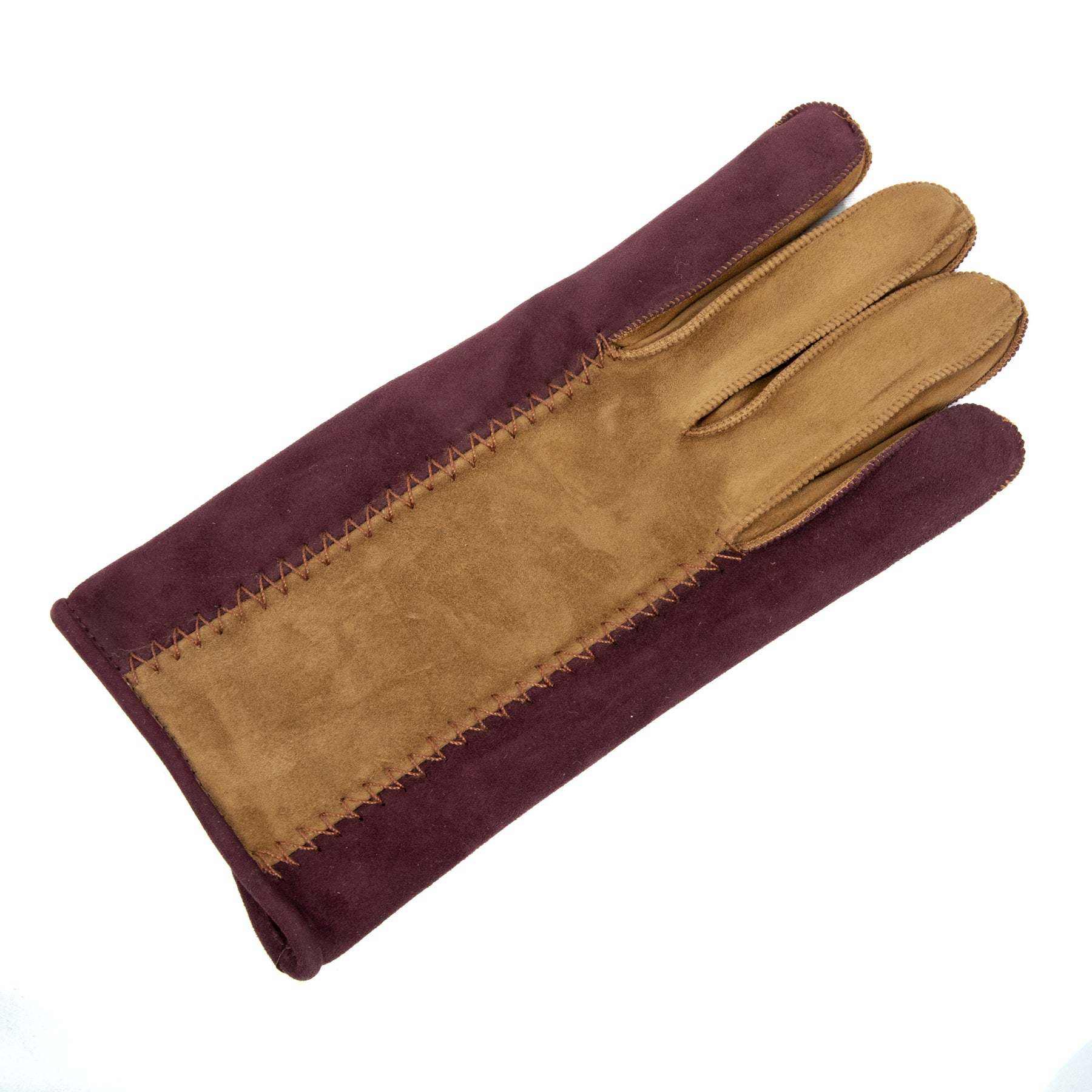 TRABUCCO -  Men's bicolor suede leathter gloves, mix cashmere lined