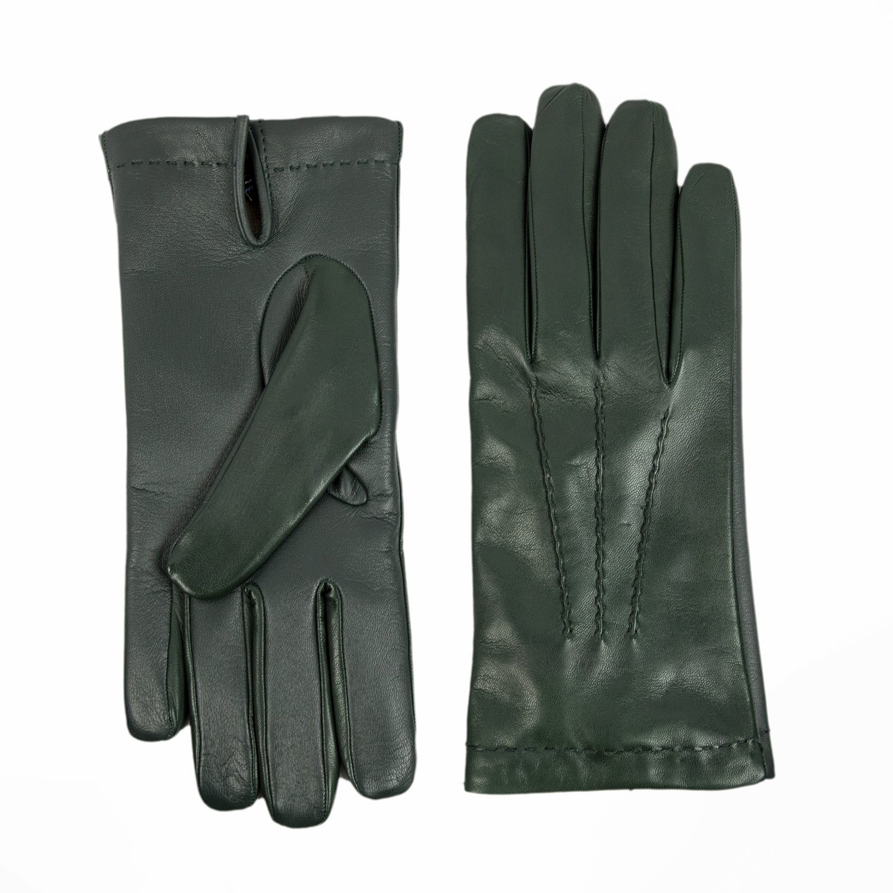 Men's blue nappa leather gloves and touchscreen palm